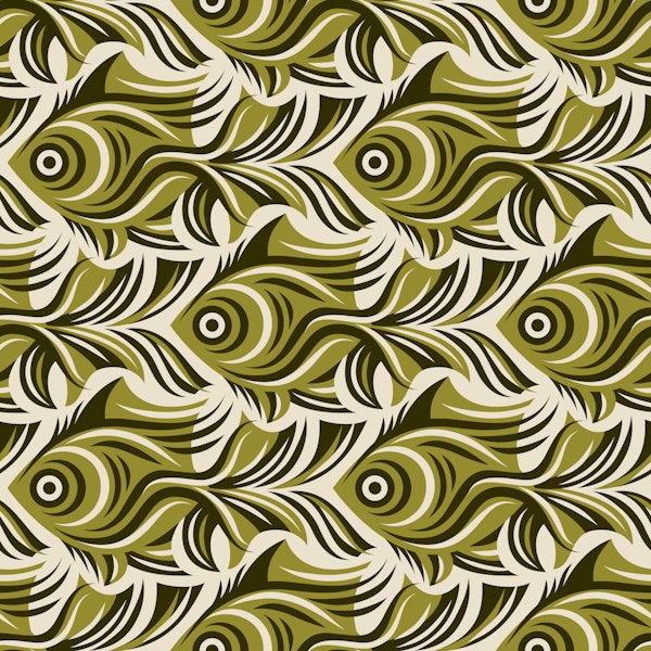 Floating Fish - Green