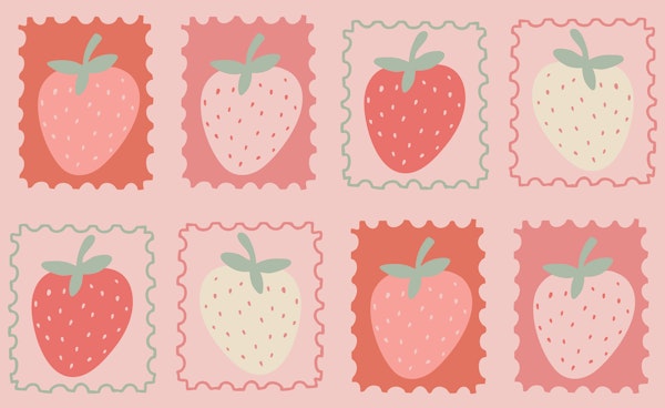 Strawberry Stamp Collection