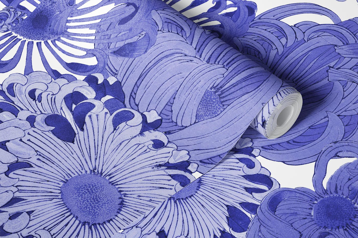 Majestic Lavender Bouquet wallpaper roll