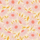 Sunflowers - peach pink and gold on cream S