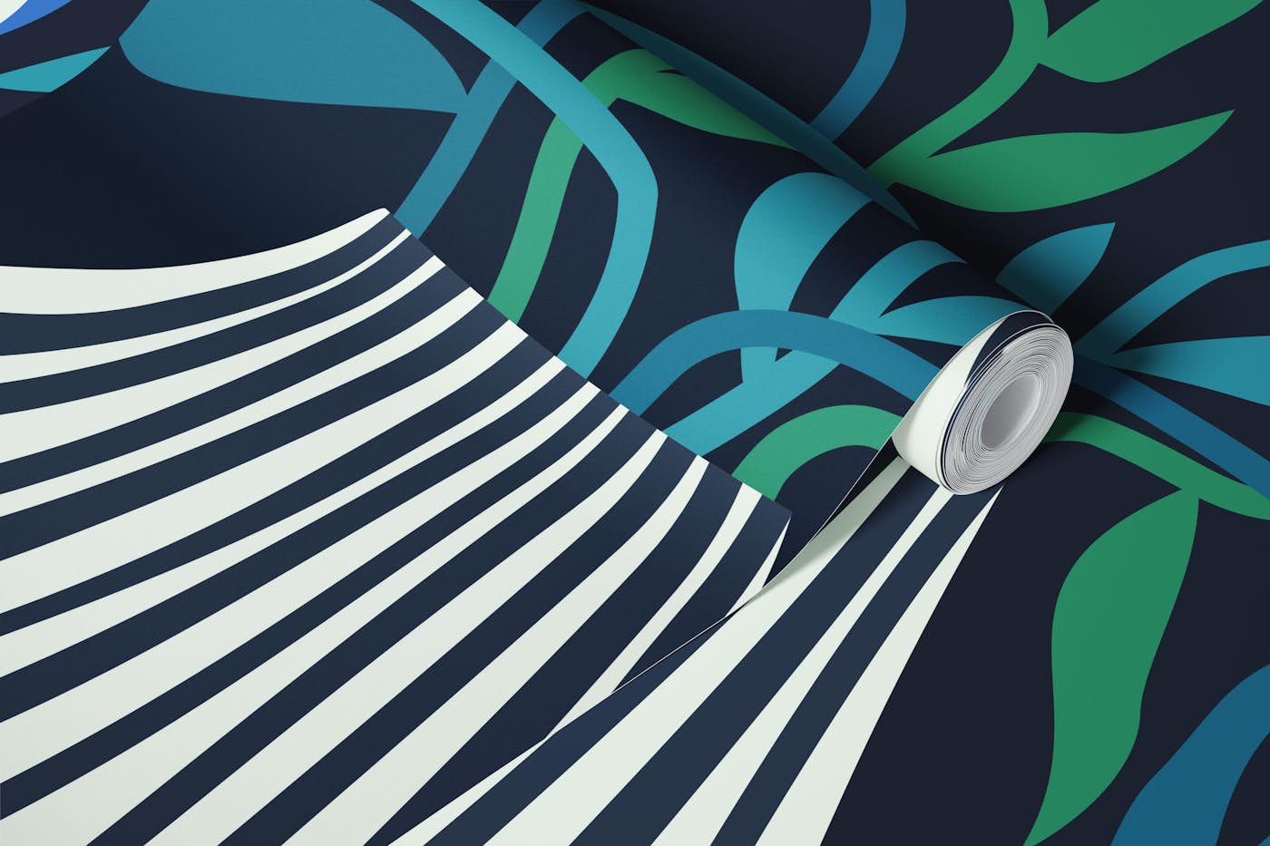 Surreal Blue eye flowers by Cecca Designs wallpaper roll