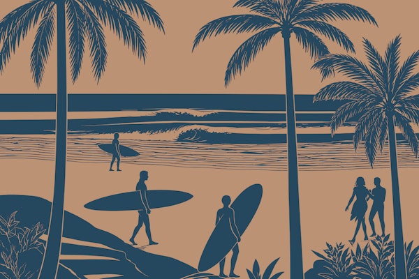 Coastal Surfer Vibes