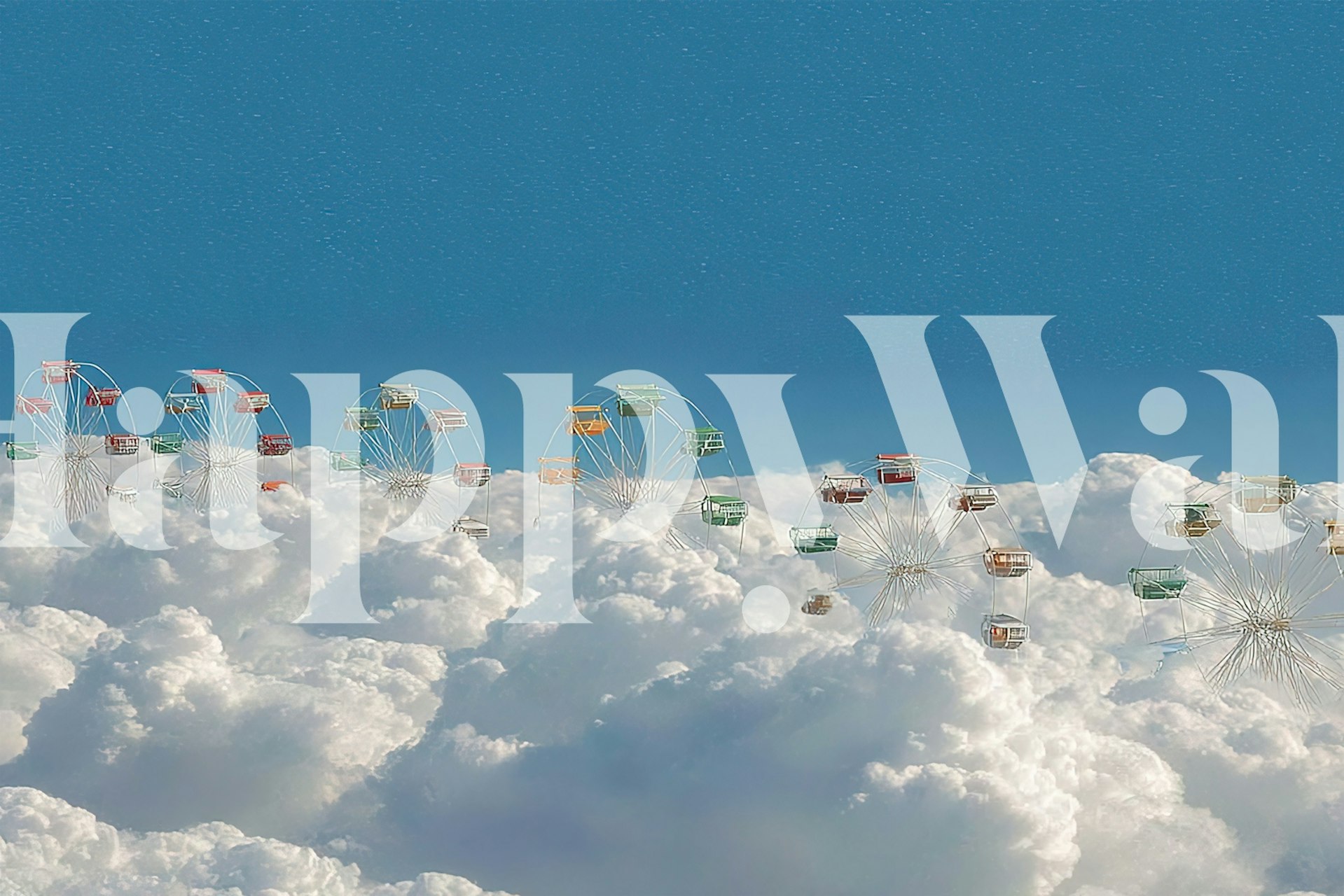 Design tapety Skyward Carnival v místnosti