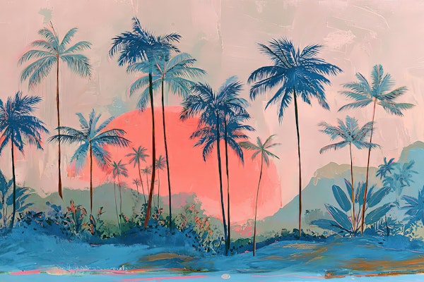 Tropical Sketch Sunset