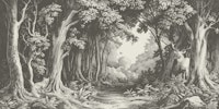 Into the Forest - Slate ταπετσαρία