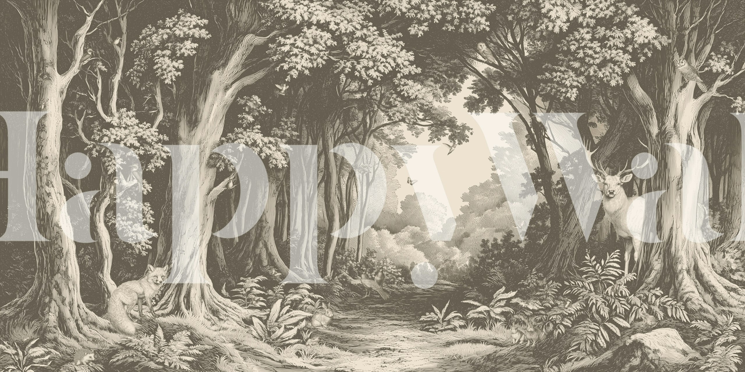 Into the Forest tapeta houbu v místnosti