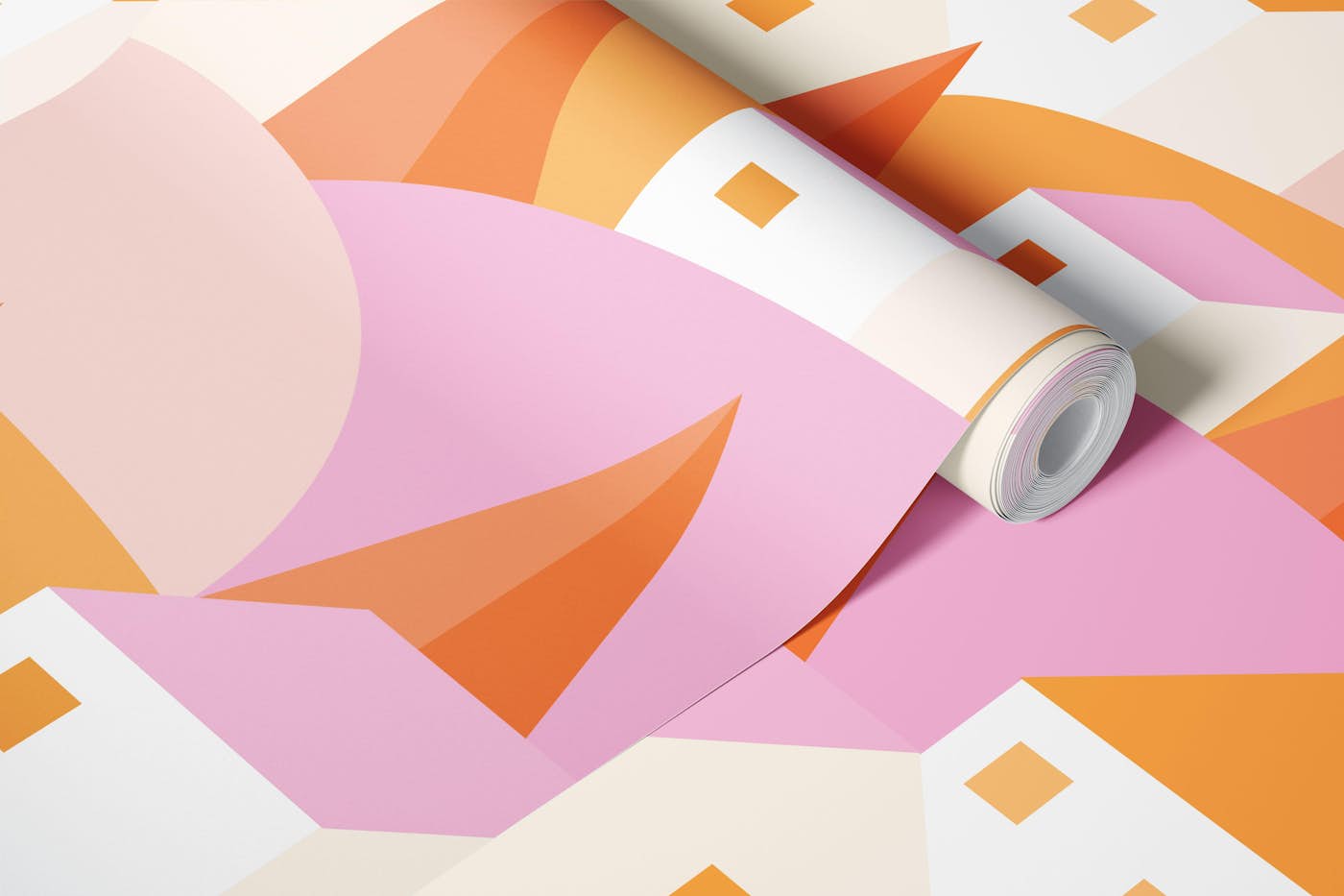 Pastel Village Dream wallpaper roll
