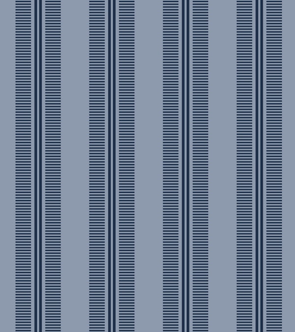 Elegant Classical Stripes Navy Grey