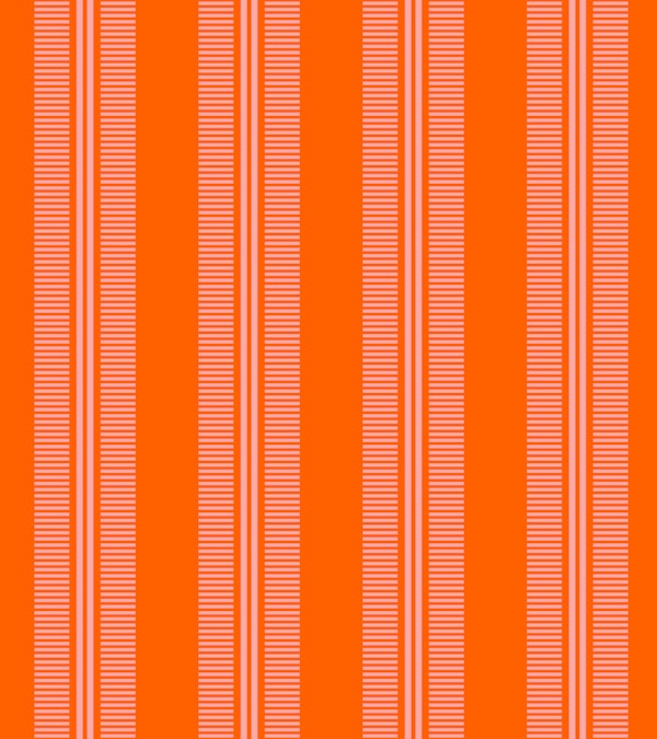 Elegant Classical Retro Stripes Orange Pink