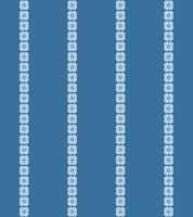 Vertical Retro Flowers Stripes Dark Blue ταπετσαρία