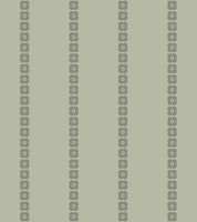 Vertical Retro Flowers Stripes Sage behang