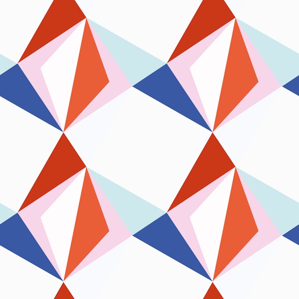 Abstract Sailboat Regatta