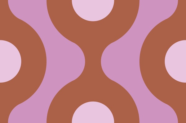 Retro Loop Pink and Brown