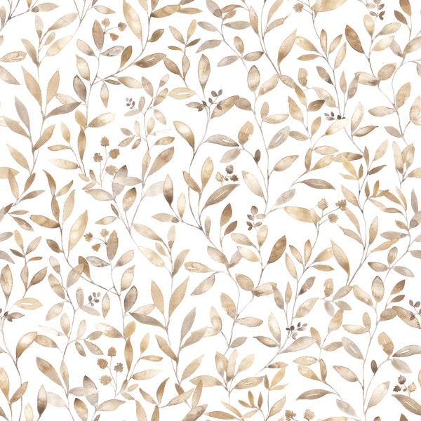 Brown dense foliage on white