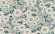 bold flowers and birds - monochrome mint