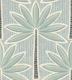 retro palms - mint - faded blue
