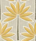 retro palms - mustard - taupe grey