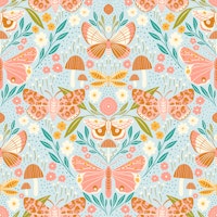 Whimsical Butterfly Meadow carta da parati