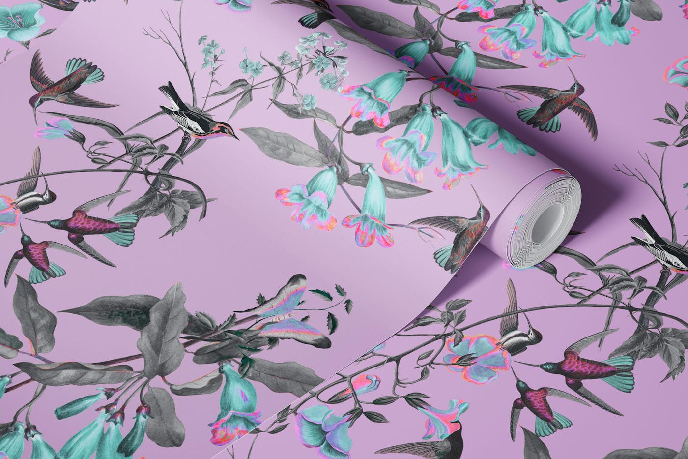 Enchanted Garden Birds wallpaper roll
