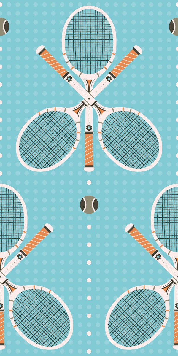 Triples Tennis - Retro Blue Orange