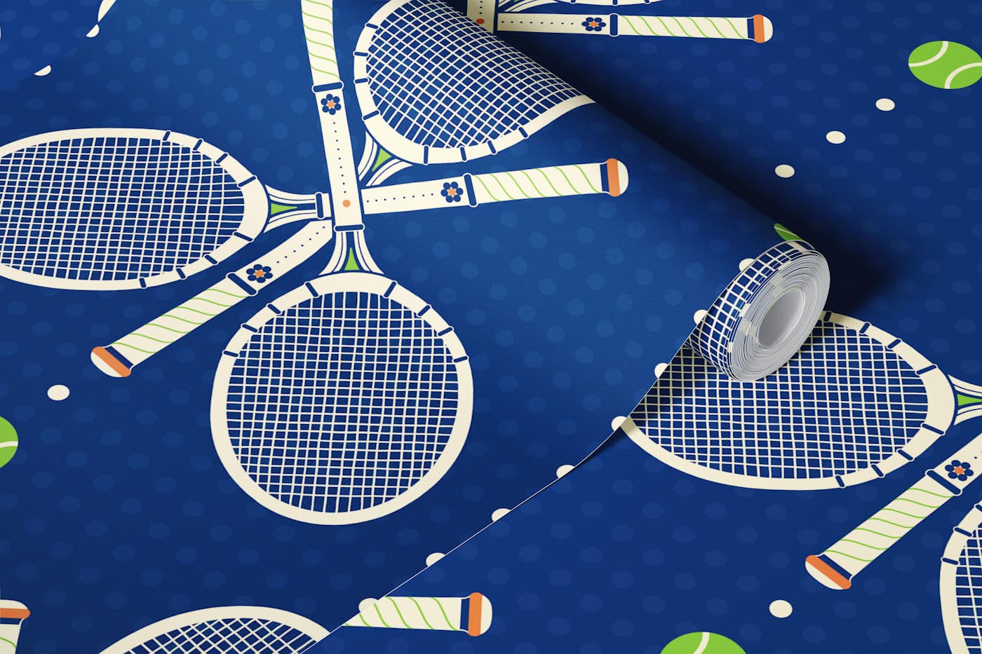 Triples Tennis - Sportly wallpaper roll