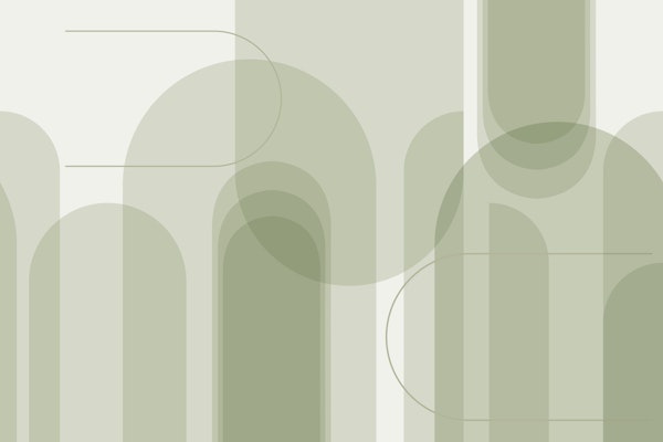 Calm Curves in Olive Green
