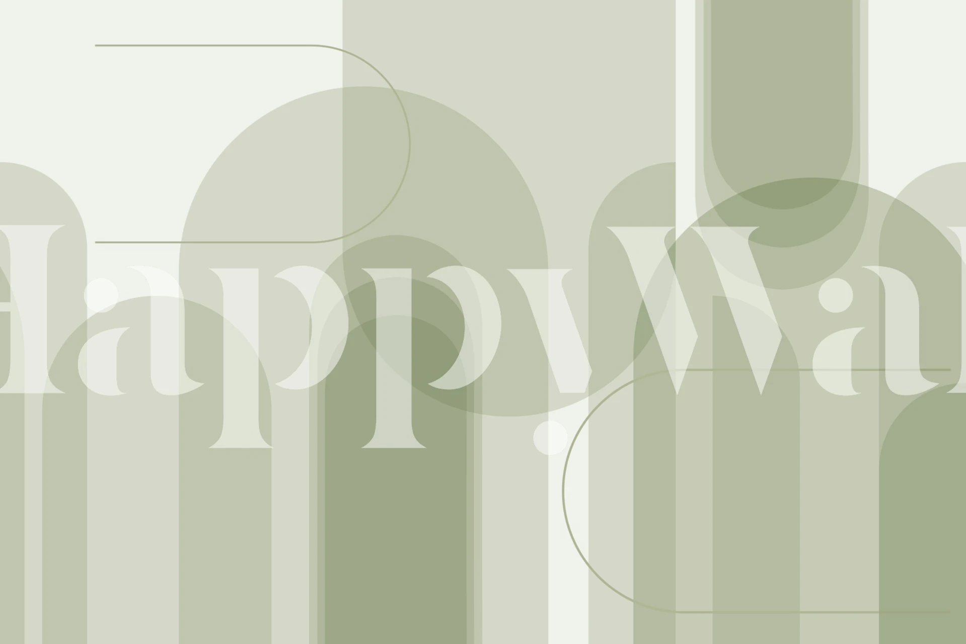 Calm Curves wallpaper i et moderne rum