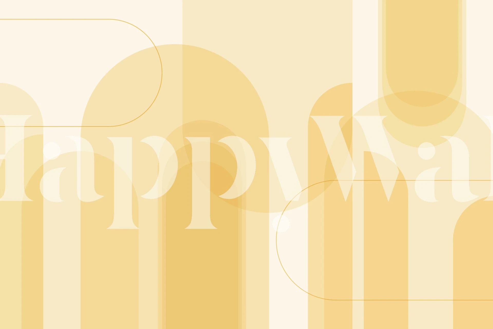 Calm Curves Sunny Yellow wallpaper in a room