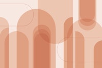 Calm Curves Burnt Orange tapet