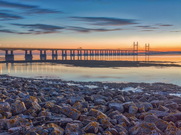 Scenic River Bridge View