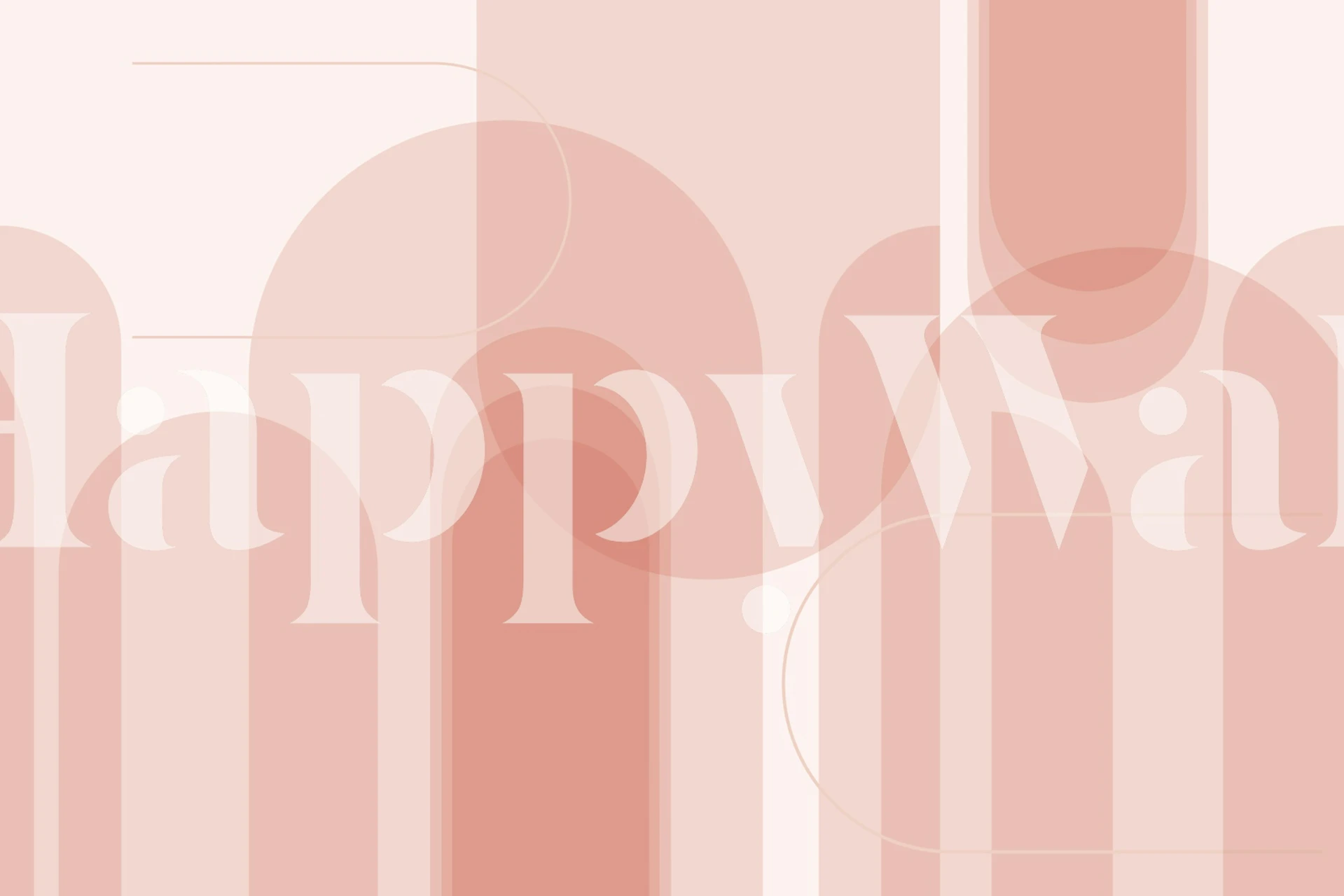 Geometric shapes and curves in mustard yellow and cream wallpaper