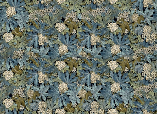 Blue Leafy Garden Large