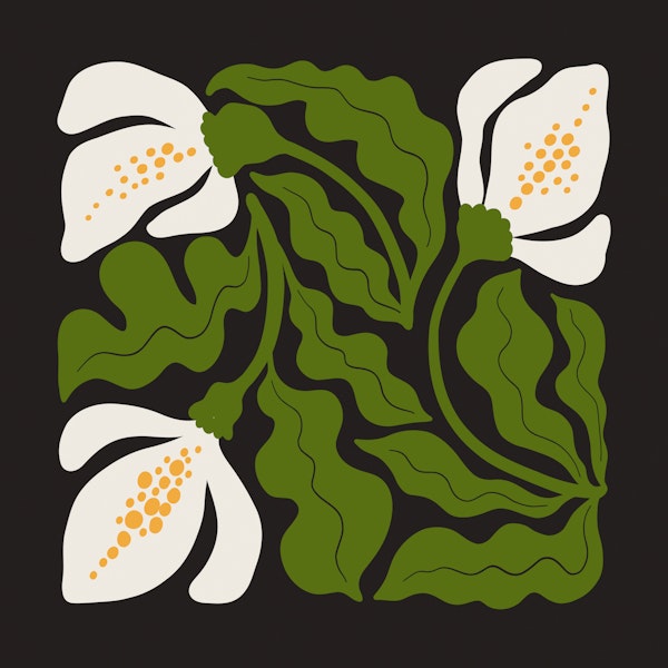 Stylish Leafy Blooms