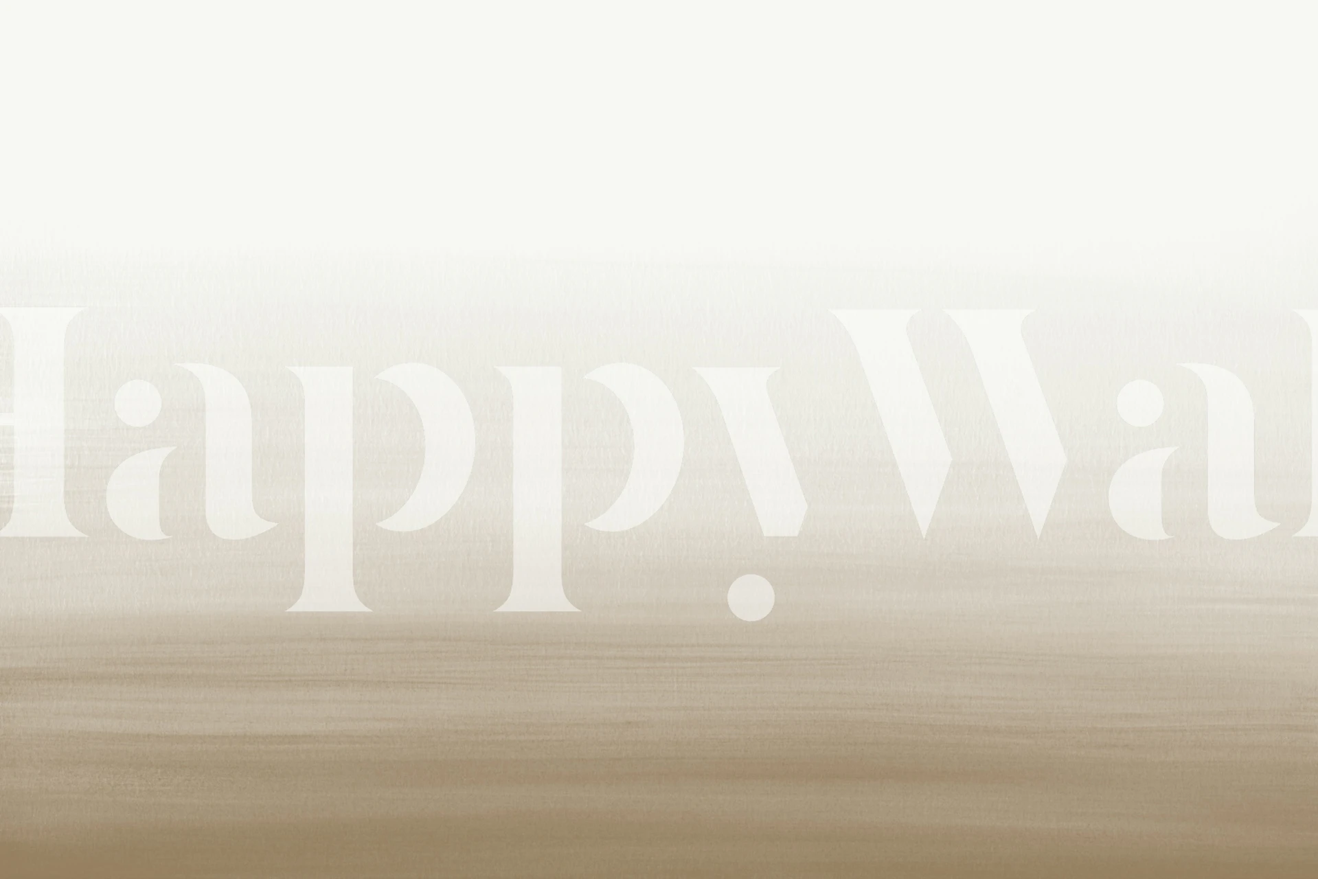 Beige watercolor gradient carta da parati in una stanza