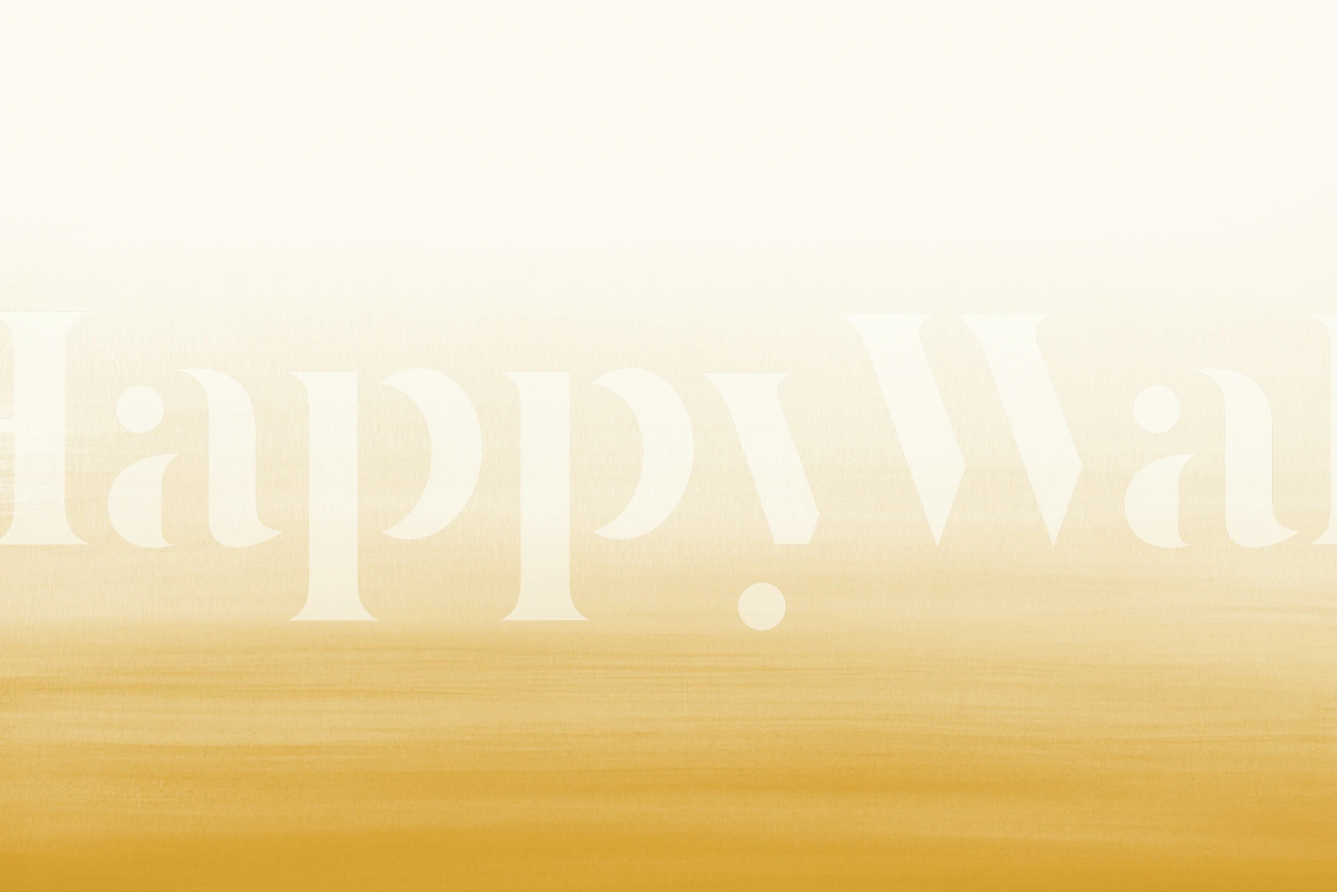 Warm yellow watercolor gradient tapetti huoneessa