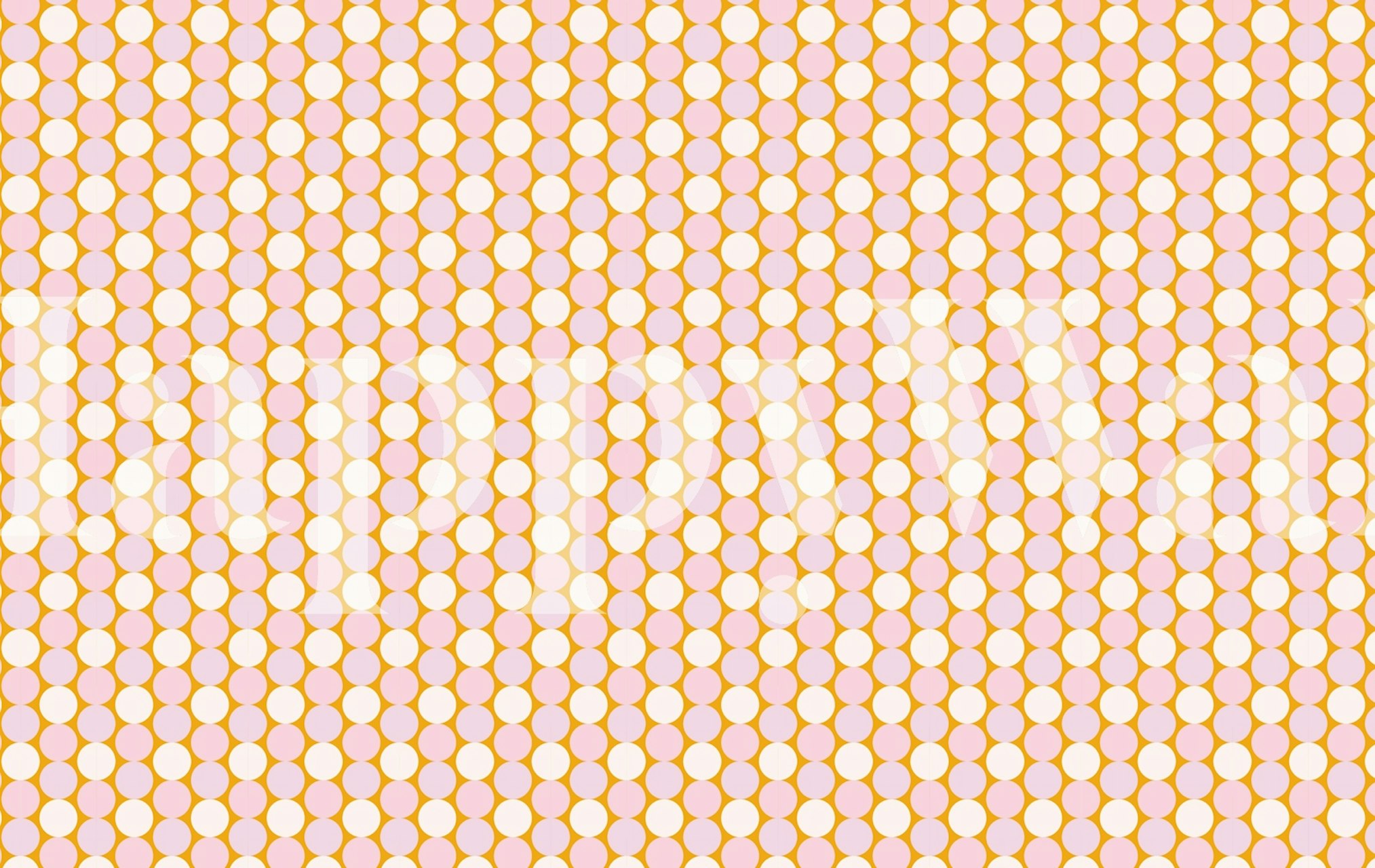 Playful Pastel Dots wallpaper in a room