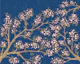 Pink Blossoms - Blue