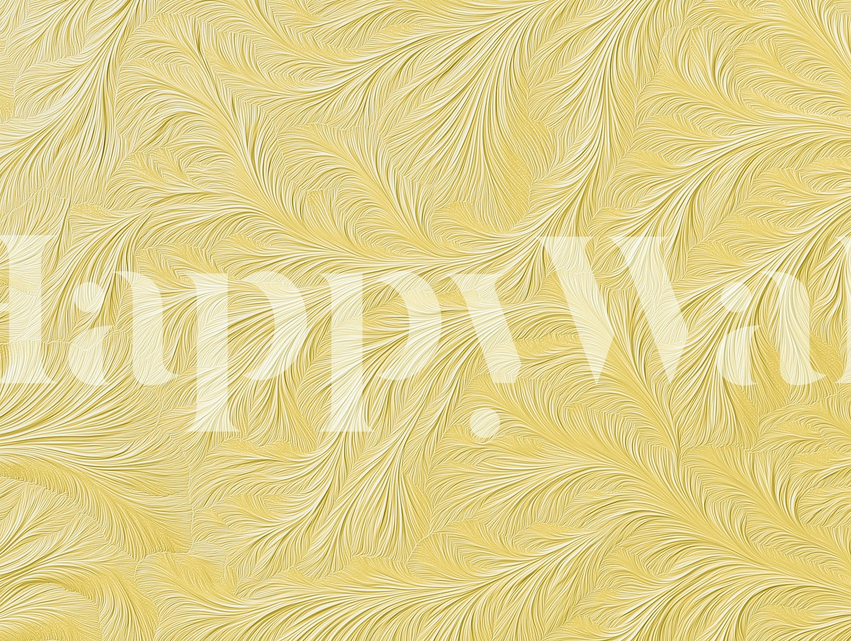 Golden Feather Flow tapeta u sobi