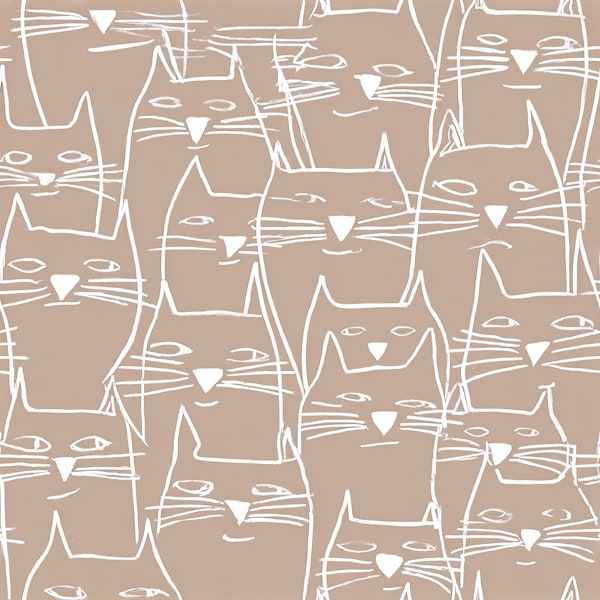 Whimsical Cat Sketch