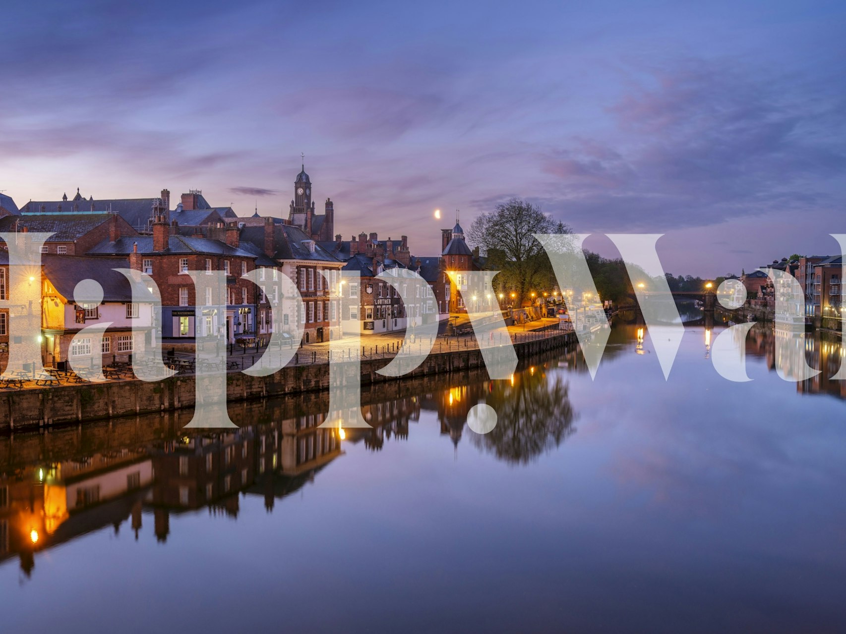 Tapeta Sunset Over York’s Riverbanks w pokoju