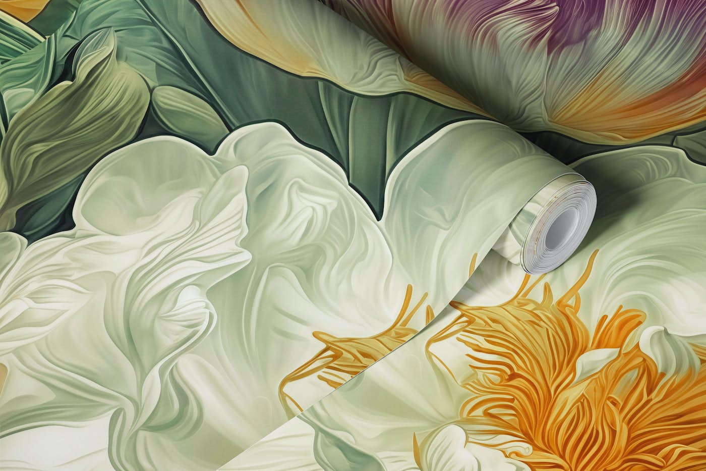 Radiant Blooms Harmony wallpaper roll