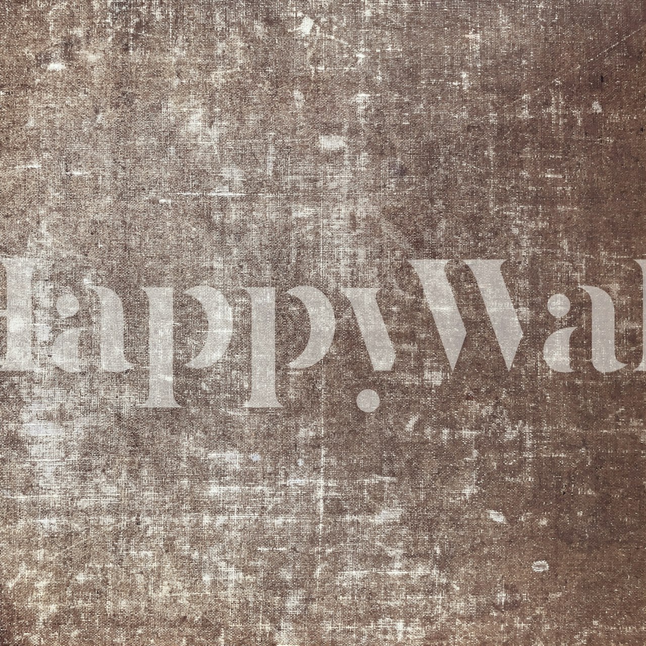 Antique linen texture in mocha color wallpaper