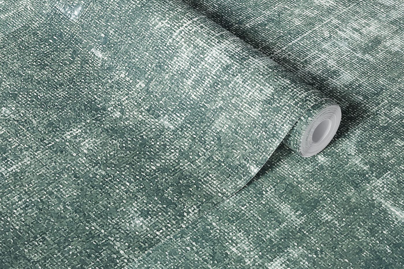 Antique Linen - Teal wallpaper roll