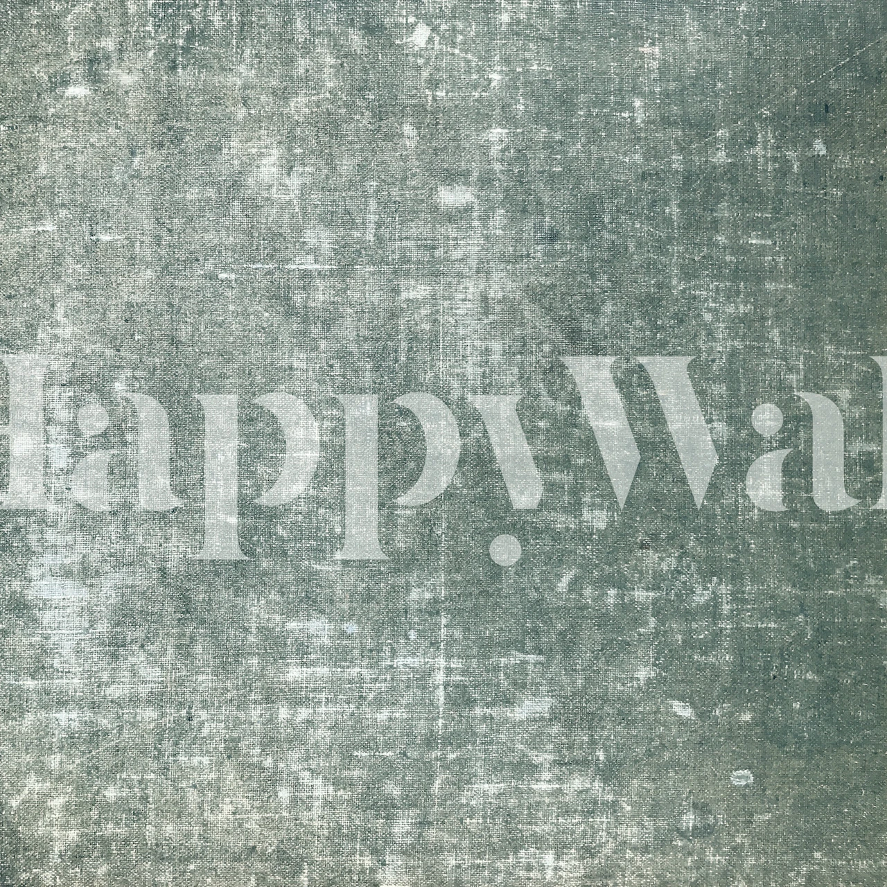 Antique Linen - Teal tapet i ett rum