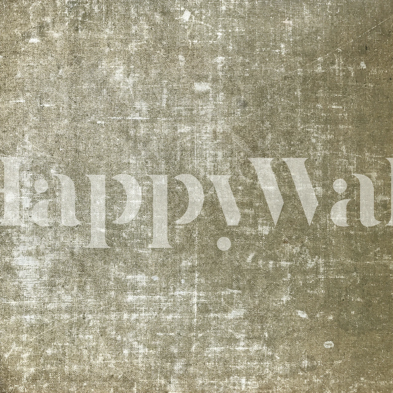 Antique Linen - Khaki wallpaper displayed in a room