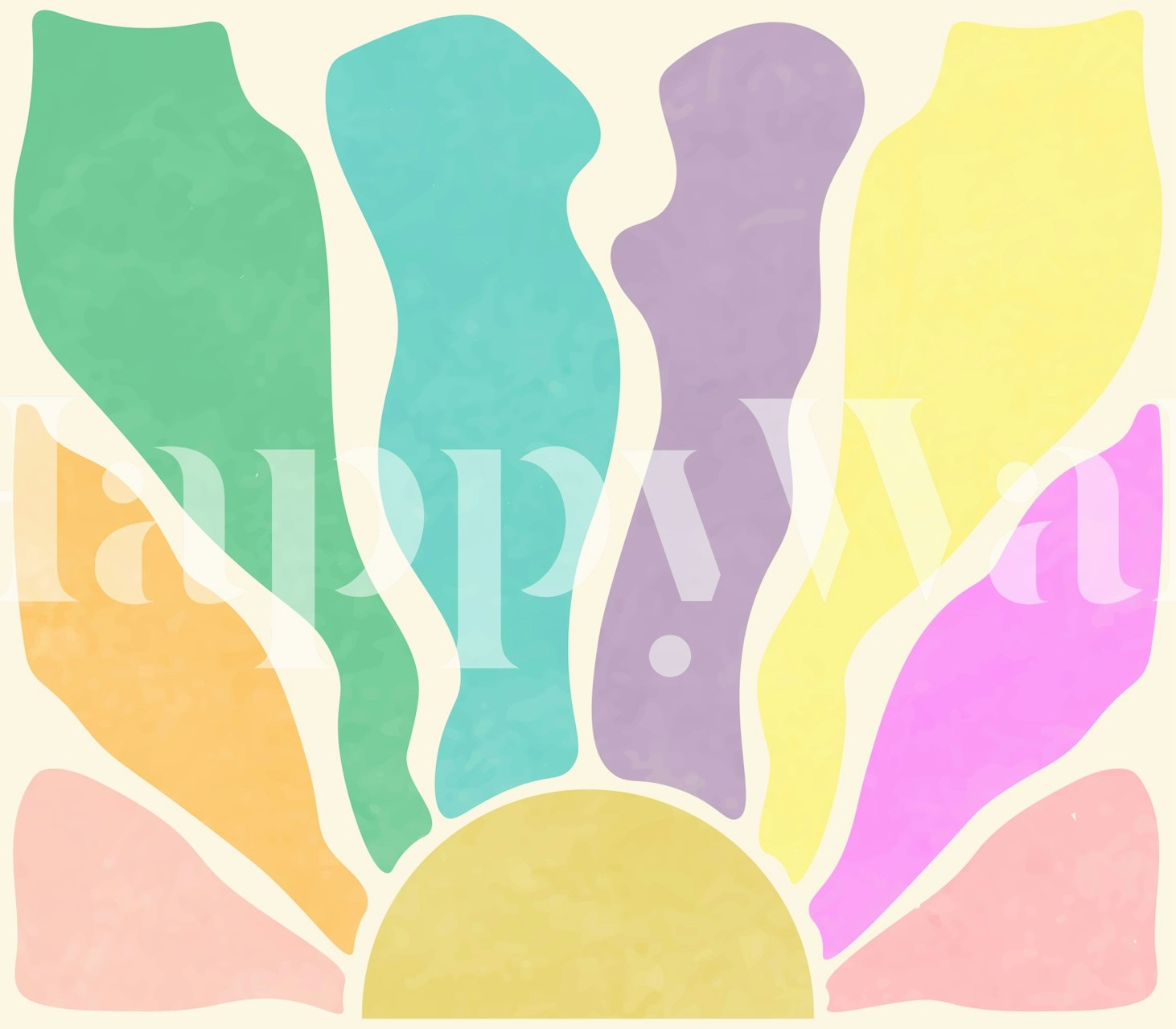 Soft Hues Radiance fargerik tapetdesign