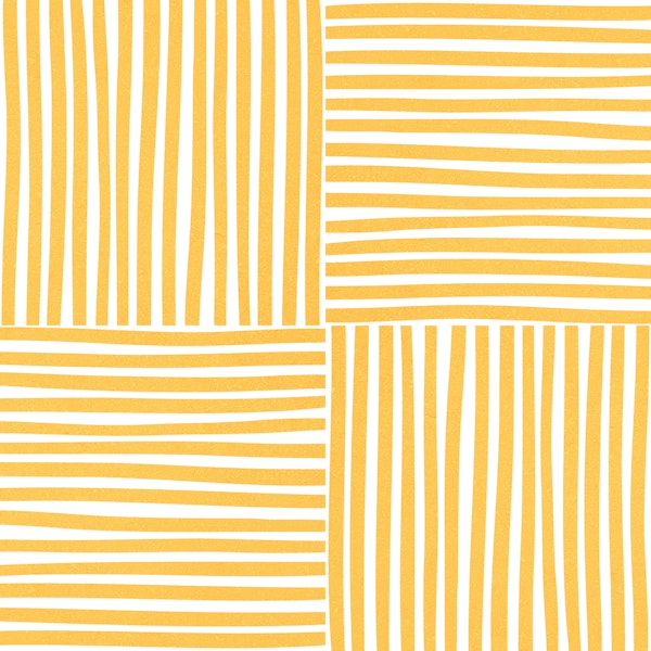 Sunny Yellow Organic Stripes