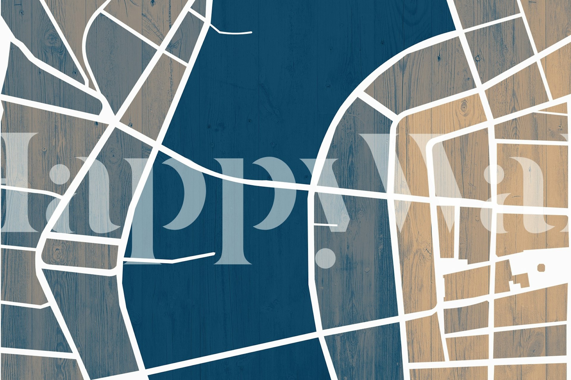 Luxembourg City Map tapet visad i ett rum