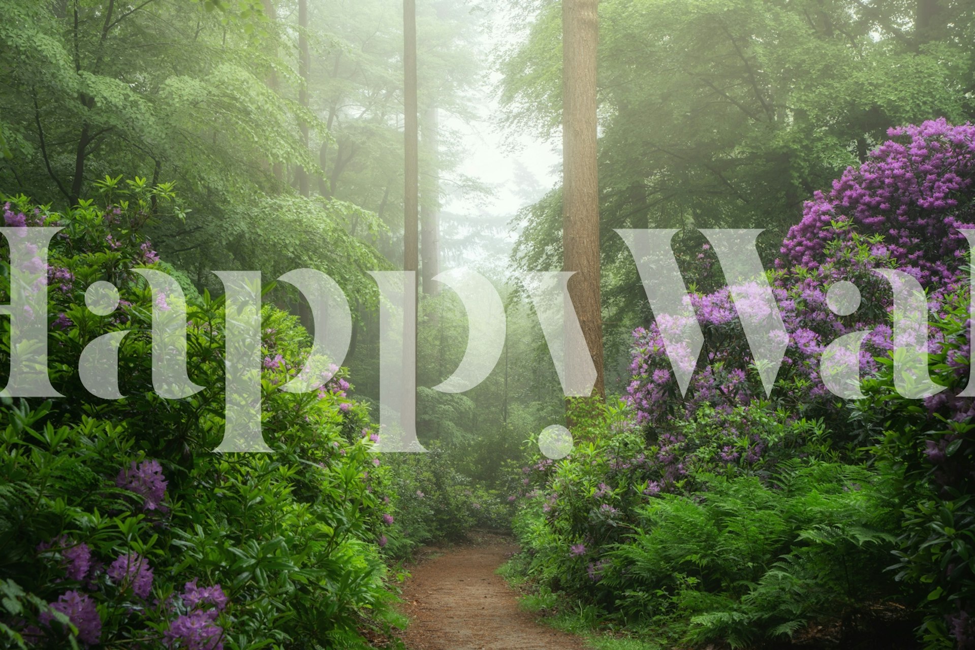 Path of rhododendron dreams ταπετσαρία σε ένα δωμάτιο