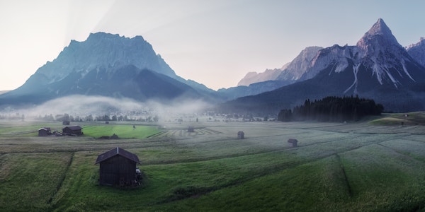 Zugspitz Arena at dawn